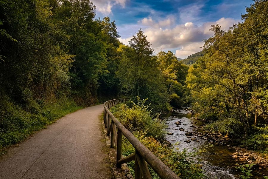 Punto de salida en Entrago — Senda del Oso
