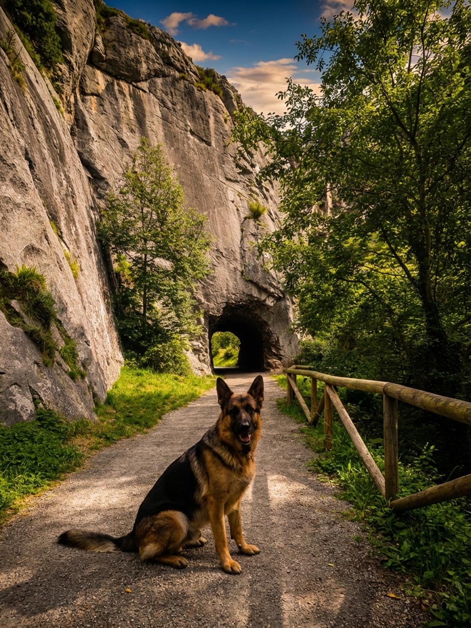 Perro en la Senda del Oso